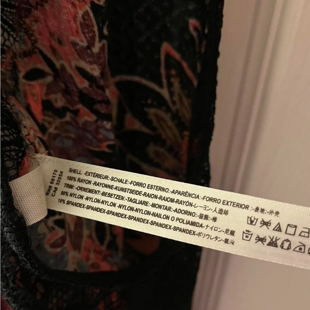 🎉Host Pick🎉 Free People Black Floral 2 Piece Dress - Picture 3 of 7